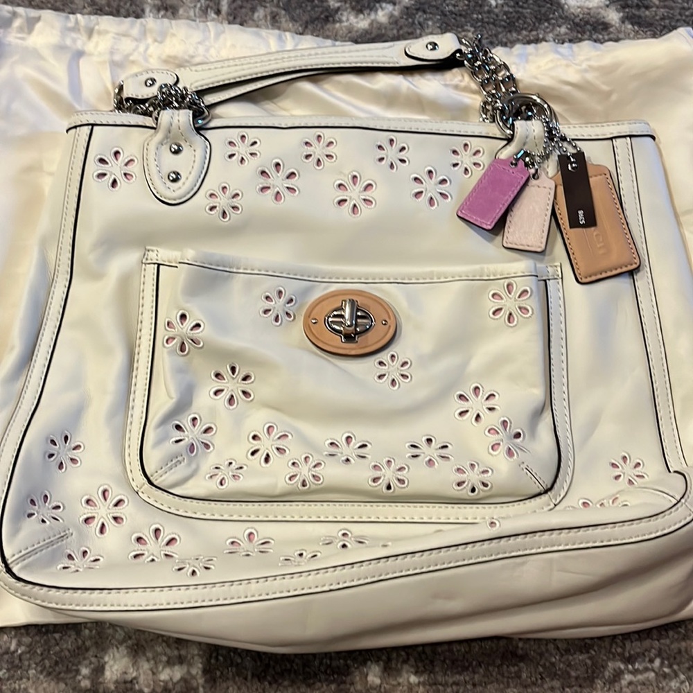 Nwt poppy leather tote